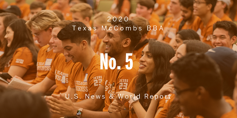 Texas McCombs BBA No. 5 in 2020 U.S. News Rankings texas mccombs bba no 5 in 2020 u s news rankings img 661db01099b35