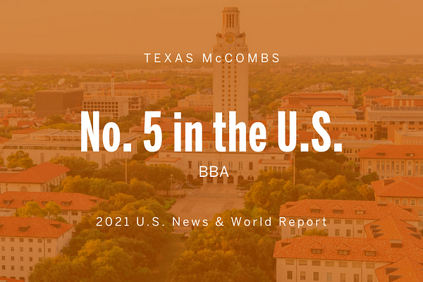 Texas McCombs BBA No. 5 in 2021 U.S. News Rankings texas mccombs bba no 5 in 2021 u s news rankings img 661daf7bdce79