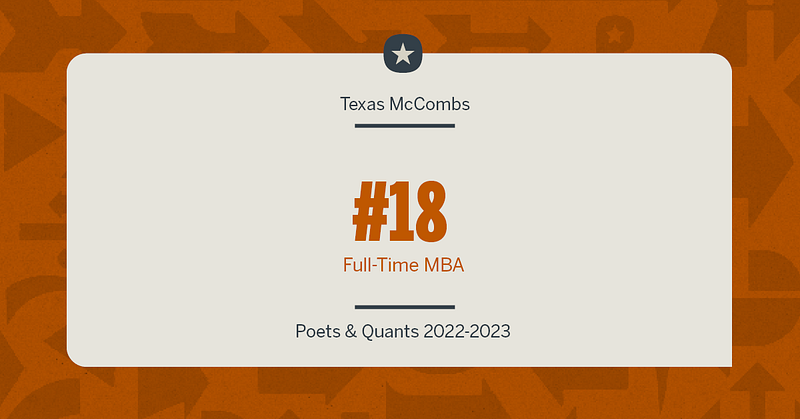 Texas McCombs MBA Rises to No. 18 in Poets & Quants Ranking texas mccombs mba rises to no 18 in poets quants ranking img 660de0a79e96d