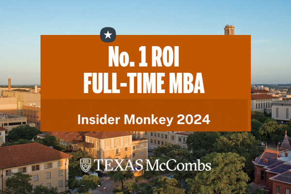 McCombs MBA No. 1 for ROI image 2