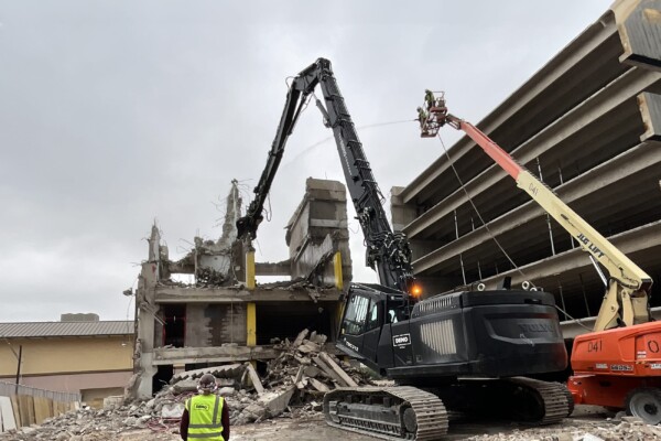 Dobie Demolished, Mulva Hall Underway Mulva Hall