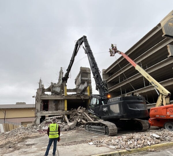 Dobie Demolished, Mulva Hall Underway Mulva Hall