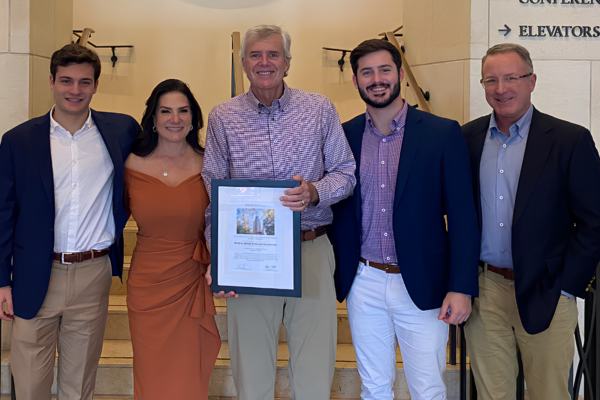 Finance Professor Keith Brown Honored With Scholarship in His Name Endowed by Former Student Brown Endowed