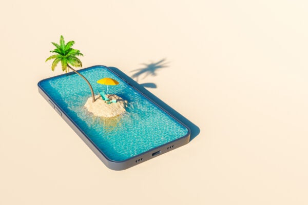 To Be Happier, Take a Vacation … From Your Smartphone iStock 1400198700