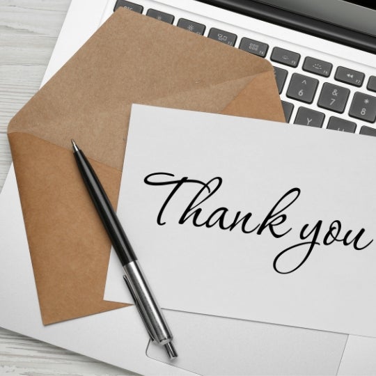 A Job Well Done thank you