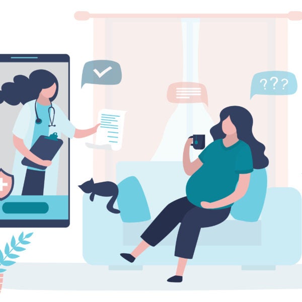 Online consultation,recommendations of a physician. Prenatal medicine,famale characters.