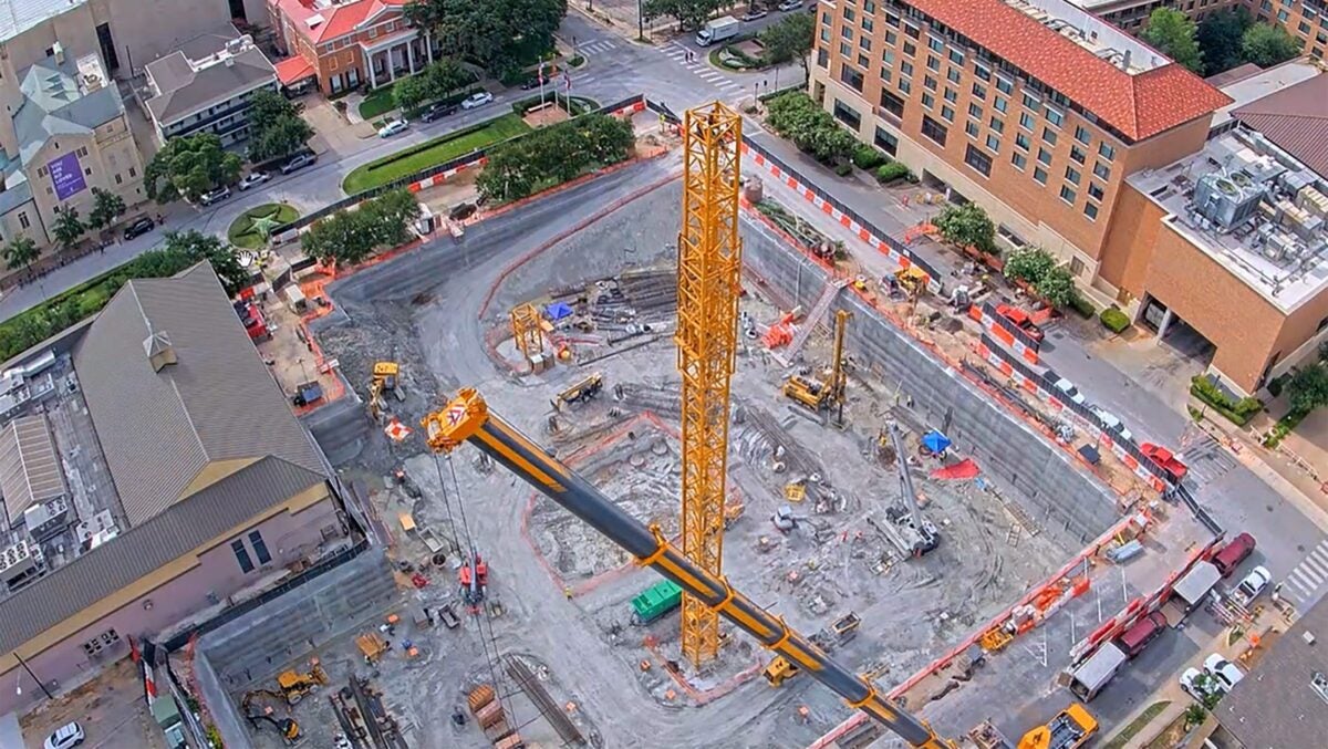 Aerial view of construction site, July 9, 2025 copy