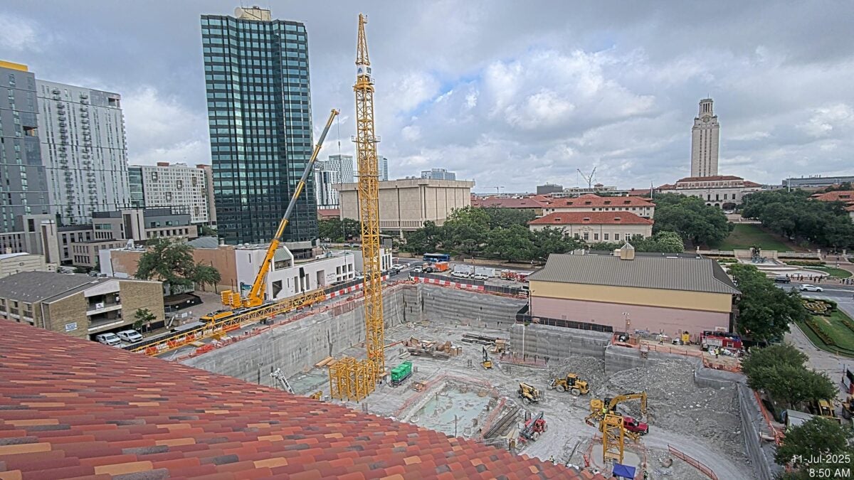 Bird's eye view of crane installation, July 11, 2025 copy