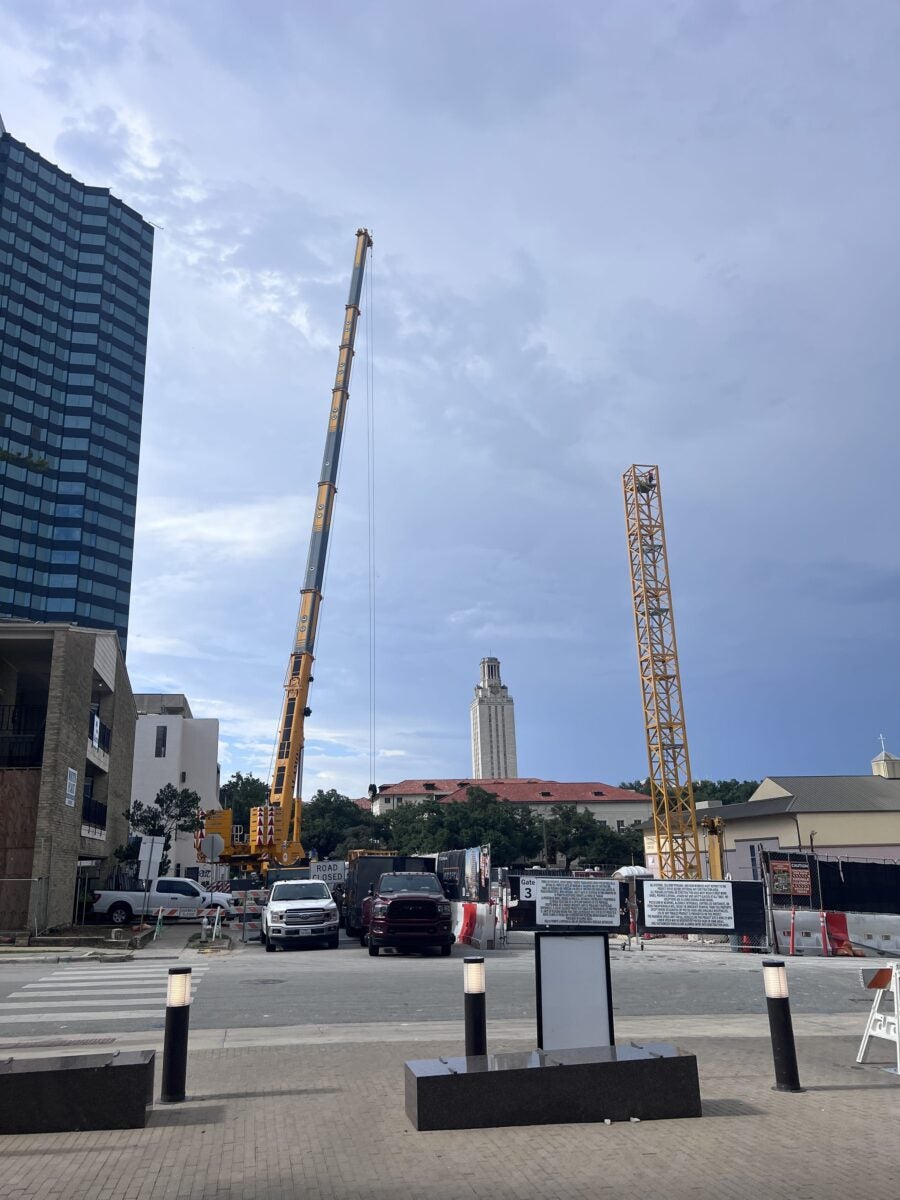Crane installation, July 11, 2025