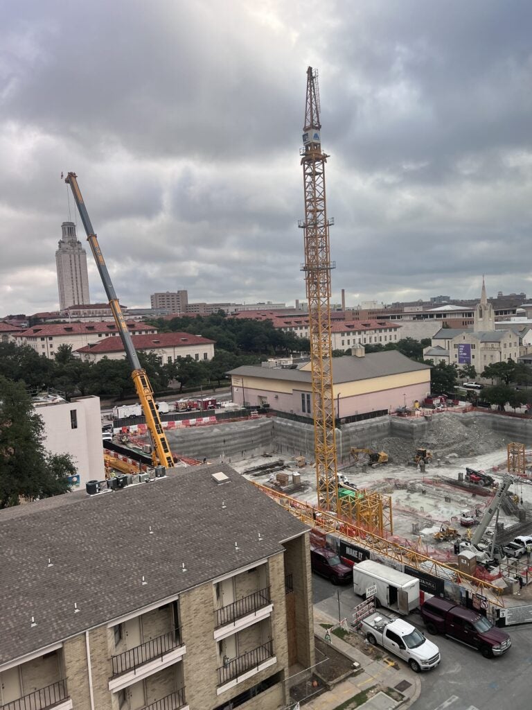 Crane setup, July 11, 2025