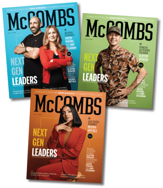 McCombs Magazine Fall 2025 covers